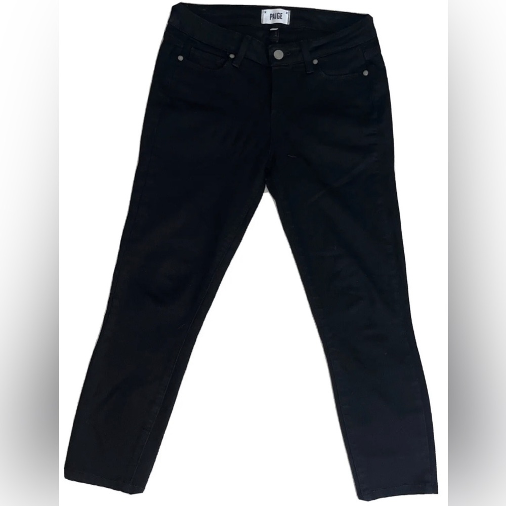 PAIGE Denim Verdugo Black Skinny Jeans Women Sz. 29